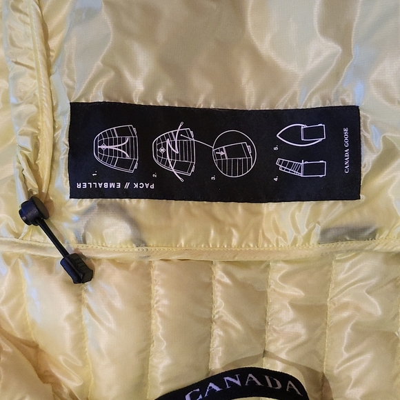 💯 Auth Canada goose Cypress packable Down Jacket Arctic Floral Limelight M - Picture 9 of 16
